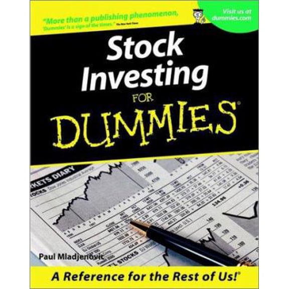 Pre-Owned Stock Investing for Dummies by Paul Mladjenovic Paperback Business & Investing, English