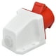 thumbnail image 1 of Toma industrial PC Latón Rojo Montaje en superficie CEE Enchufe para energía eléctrica IP44 220‑380V 240‑415V, 1 of 8