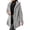 Gray, variant on Women's Sherpa Long Sleeve Hooded Button Front Jacket Loose for Fall Winter
