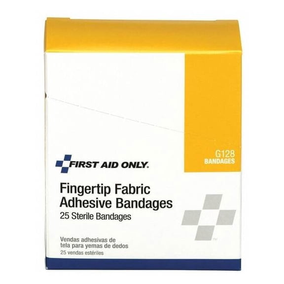 First Aid Only Fingertip Bandage, Fabric, PK25 G128