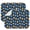 Owl and Fair, variant on 2pcs Fantasy Butterfly Kitchen Mat Super Absorbent Dish Drying Pad Colorful Butterfly Pattern 3-Layer Thick Counter Protector