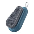 thumbnail image 2 of justharion Shoe Brush Multifunctional Quilt Sock Hand Scrubbing Decontamination Heavy Duty Clothing Cleaning Brushes Tool Blue, 2 of 9