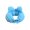 Sky Blue, variant on Virelaxpo Press to Inflate U Shape Neck Pillow Portable Inflatable Travel Neck Cushion Support for Car Airplane Office Nap 31.5 Inch
