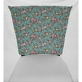 thumbnail image 2 of Spring Flowers Dining Room Chair Back Covers or Seat Covers by Penny's Needful Things (Chair Back Cover Only) (17 W x 15 H CHAIR BACK) (Teal), 2 of 2
