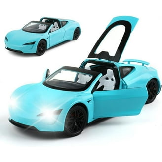 Model S Toy Car for Kids, Tesla 1:32 Scale Diecast Pull Back