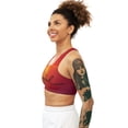 thumbnail image 6 of Seamless Sports Bra (AOP) Joyful Sunset Colors, 6 of 6