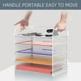 thumbnail image 5 of INTIGE 5-Compartment Desktop Organizer, File Organizer with Handle, 1 Piece, 5 of 7