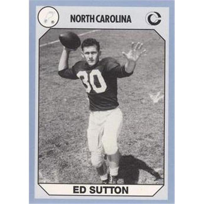 Ed Sutton Football Card (North Carolina) 1990 Collegiate Collection No.176