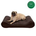 thumbnail image 4 of FurHaven | Memory Foam Microvelvet Luxe Lounger Pet Bed for Dogs & Cats, Espresso, Medium, 4 of 11