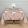 thumbnail image 3 of Strawberry Princess Pattern Square Tablecloth,Waterproof Square Table Cover,Wipeable Spillproof Washable Table Cover for Home Kitchen Party Decor 60"x60"(152x152cm), 3 of 6