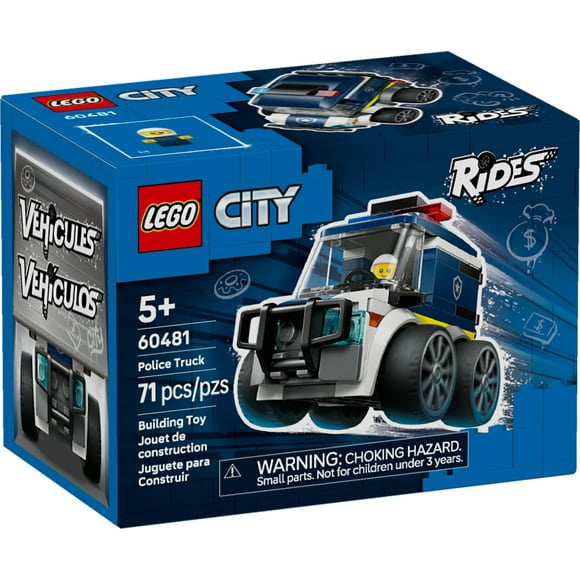 LEGO City Rides – Police Truck Building Toy for Kids - Pretend Play Set for Boys & Girls, Ages 5+ - With Police Officer Junior Minifigure - Gift Idea for Birthdays - 60481