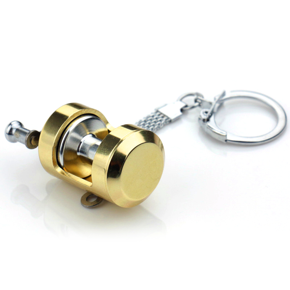 50cm Mini Fish Wheel Key Chain Retractable Fisherman Wheel Pendant Key Ring //KT