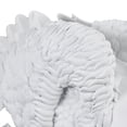 thumbnail image 6 of 24" x 16" Light Gray Resin Swan Sculpture with Textured Feathers, by DecMode, 6 of 12
