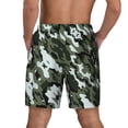 thumbnail image 2 of Mens Army Camouflage 2 in 1 Quick Dry Swim Trunks with Compression Liner Beach Shorts, 2 of 6