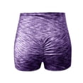 thumbnail image 4 of Jxximdong Shorts for Women Women Basic Slip Bike Shorts Compression Workout Leggings Yoga Shorts Capris Purple XXL Pants, 4 of 5