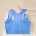 thumbnail image 7 of Kvture Womens Sports Bras Front Hook Closure Sports Bras Racerback High Support Comfort Workout Bra No Underwire Blue Bra XL, 7 of 7