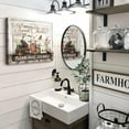 thumbnail image 2 of Rustic Bathroom Decor Wall Art Hello Sweet Cheeks Bathroom Sign Pictures Wall Decor Hummingbird and Butterfly Rolls Paper Bathroom Canvas Prints Painting For Bathroom Decorations 8"X10", 2 of 6