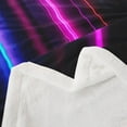 thumbnail image 4 of Lines Kids Throw Blanket Abstract Neon Line Fuzzy Blanket For Boy Girls Room, 4 of 6