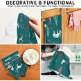 thumbnail image 7 of GZHJMY Snowflakes Caribou Kitchen Dish Towel Set, Drying Kitchen Towels Tea Towels Gift Set for Drying Cleaning Cooking Baking 1Pcs, 7 of 7