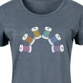 thumbnail image 3 of Instant Message - Rainbow Thread Spool - Women's Any Way Dress, 3 of 6