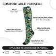 thumbnail image 3 of Bixox Skull and Palm Leaves Print Compression Socks,Compression Socks Women & Men Circulation for Medical,Running,Athletic, 3 of 7