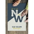 thumbnail image 3 of Cle Elum, Washington, Longitude Latitude, Local Love (19x27 inches, Premium 500 Piece Jigsaw Puzzle for Adults and Family, Made in USA), 3 of 4