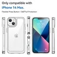 thumbnail image 2 of SaniMore for iPhone 14 Plus Lightweight Transparent Case, Rugged Clear PC Back & TPU Bumper [Not Yellowing Technology] Heavy Duty Full Body Protective Case for iPhone 14 Plus, Clear, 2 of 8