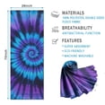 thumbnail image 2 of Blue Purple Tie Dye Mandala Pattern Hot Yoga Mat Towel Non Slip for Hot Yoga - Quick-Drying Yoga Mat Cover with 4 Corner Pockets with Travel Bag - Hot Yoga Towel Non Slip 70"x26", 2 of 6