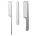 thumbnail image 1 of 3pcs Stainless Steel Barber Combs for Hair Salon and Hairdressing Set, 1 of 3