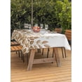 thumbnail image 3 of Outdoor Tablecloths with Umbrella Hole & Zipper, Eucalyptus Leaves Rectangle Tablecloth 52x70 Inch, Spring Plants Country Yellow Waterproof Table Cloth, Patio/Pool/Picnic Table Covers, 3 of 8