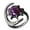 amethyst, variant on Natural Crystal Star Moon Rings With Adjustable Fit For Women Fashion Jewelry Gift Handmade Finger Accessories
