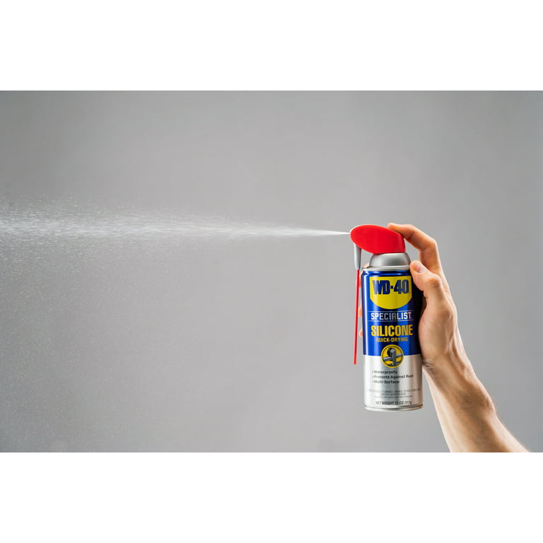 WD-40 300012 Specialist 11 oz. Water Resistant Silicone Lubricant Spray  with Smart Straw - 6/Case