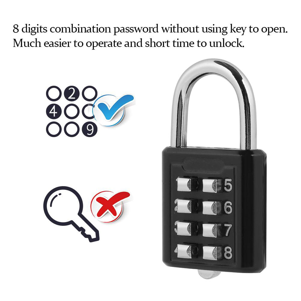 Code Suitcase Luggage Security Metal Dial Password Digit Combination Lock Tool 