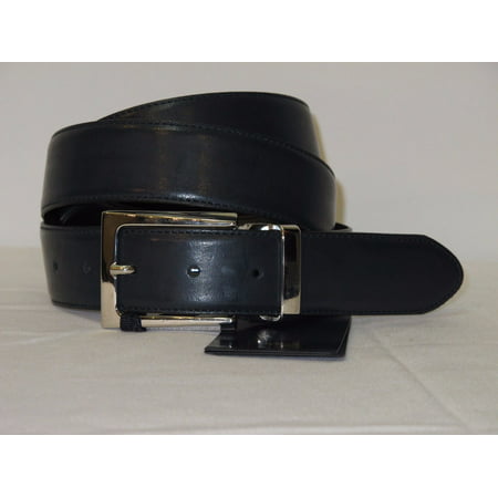 Nwt CAVALLI CLASS Mens Black Blue Leather Belt Adjustable Sz 110 Logo Belt