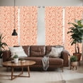 thumbnail image 2 of Ambesonne Mexican Window Curtains, Sombrero Skulls Culture, Each 28" W x 63" L, Cream Orange, 2 of 5
