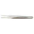 thumbnail image 2 of Vogacara Pinzas para pestañas, punta recta curvada de acero inoxidable, pinza para cejas, suministros de pestañas flexibles resistentes al desgaste para Type3 NO3 Vogacara CE012091-01, 2 of 6