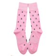 thumbnail image 2 of SummerTies Anchor Mens Dress Socks - Navy on Pink, 2 of 2