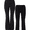 Black Soot/Black Soot, variant on No Boundaries Flare Pants and 2-Pack, Women's and Women’s Plus