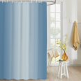 thumbnail image 4 of Fabric Shower Curtain Haze Blue Ombre Solid Color Gradient Modern Art Shower Curtains with 12 Hooks Waterproof Machine Washable Bath Curtains for Bathroom, 72 x 84in, 4 of 6