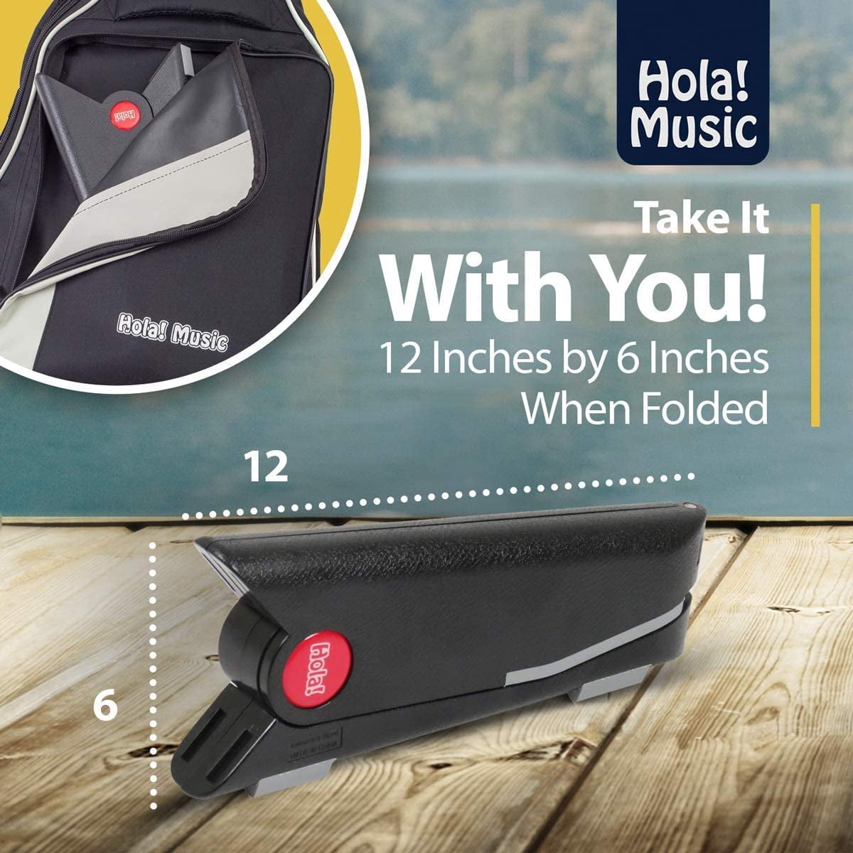 Hola! Music Portable Stand for Acoustic and Classical Guitars