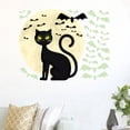 thumbnail image 1 of Bates luminosos Pegatina de pared de gato en la ventana oscura decoración del hogar Decoración del hogar Fotografía impermeable para el brillo para la, 1 of 8