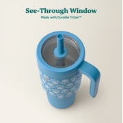 Reduce Chiller 34oz Spill-Proof Tumbler with Handle, Blue Blossom