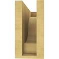 thumbnail image 4 of 4"W x 12"D x 8"H Classic Newport Rough Cedar Woodgrain TimberThane Corbel, Primed Tan, 4 of 6