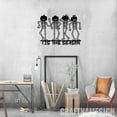 thumbnail image 2 of Craftnamesign Tis The Season Skeleton Metal Wall Art LED Light, Skeleton Pumpkin Wall Decor, 2 of 5