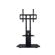 Proman Products Macro TV Stand, Adjustable Height and shelves, Black