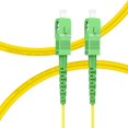 thumbnail image 1 of Flyprofiber- Os2 Sc/Apc A Sc/Apc Cable De Fibra Óptica 1M/3Ft Cable De Conexión De Fibra Monomodo Opción De Longitud Simplex: 0,5 M-50M 9/125Um Os1/Os2 Compatible Amarillo Lszh Od-2.0Mm 1M(3Ft), 1 of 5