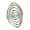 Steel Color, variant on Modern Whirl Motion Adjustable Open Rings Stainless Steel Comfortable Finger Accessory Daily Wear
