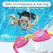 3 Pack Kids Goggles for Swimming, Anti-fog 100% UV Protection, for Kids Age 3-14