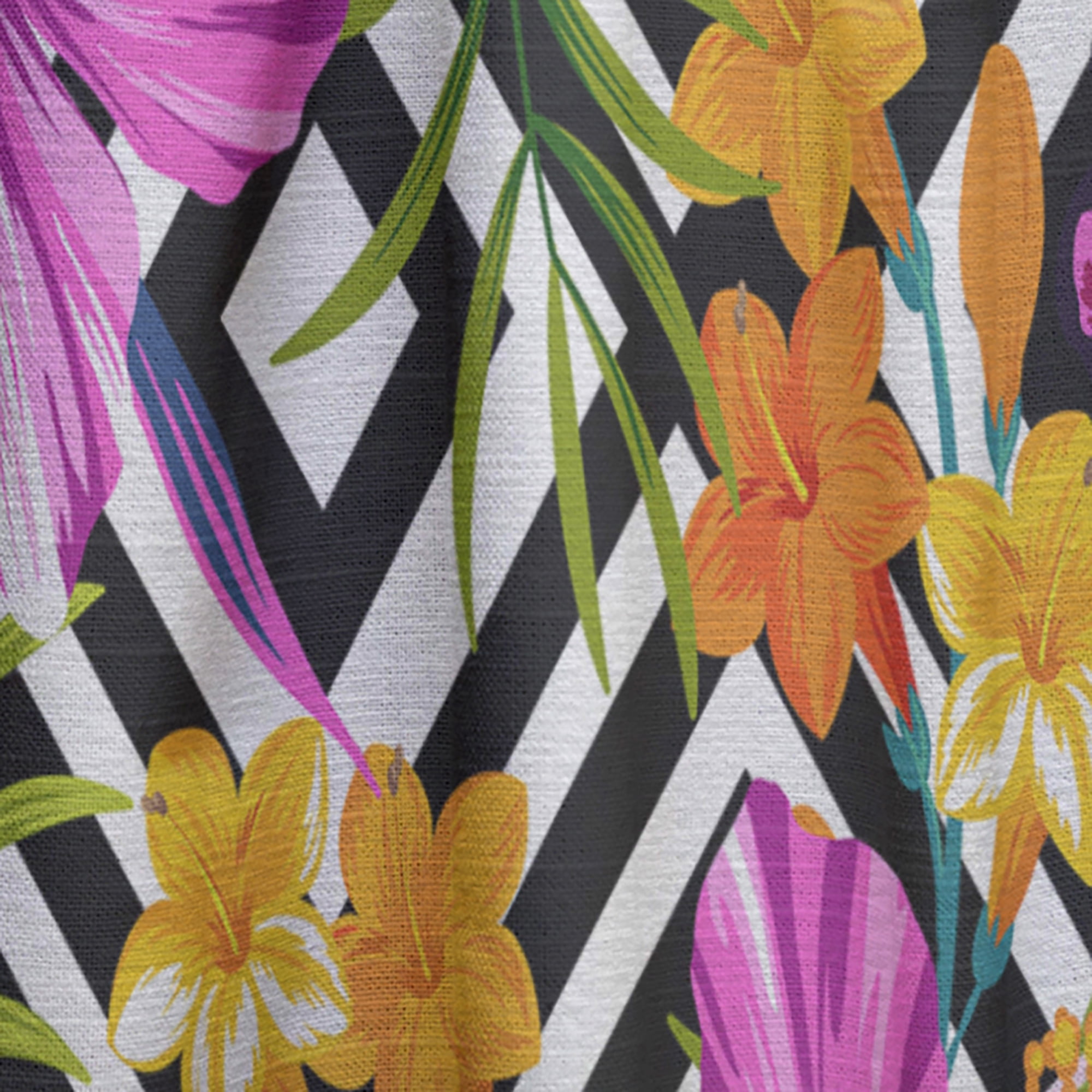 Designart 'Blossom Pink XLVI' Floral Curtain Panel