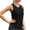 Black, variant on Women's Sports Camisole Workout Tank Top Sweat-Wicking Quick-Dry Loose Fit Round Neck Casual Yoga Vest, White L